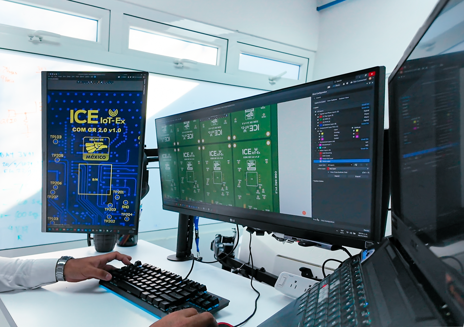 Hackathon participants working together